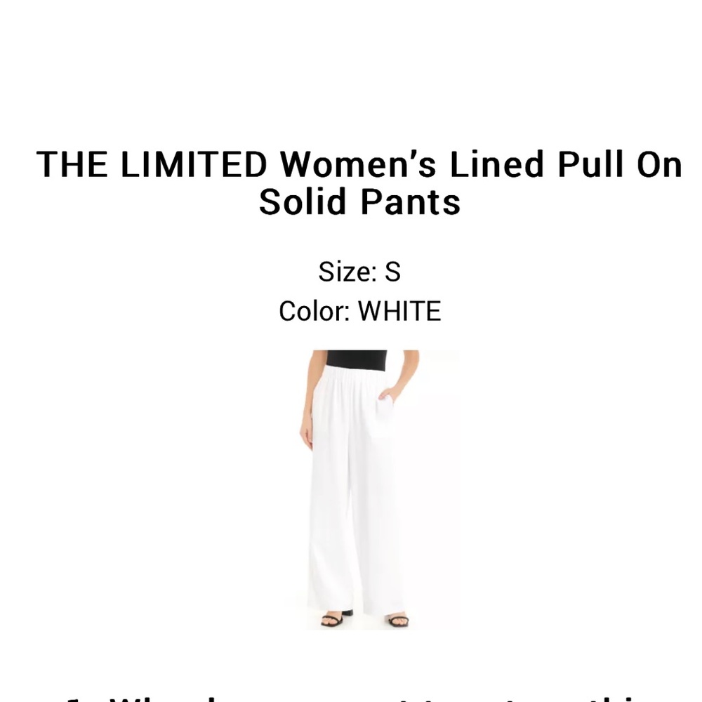Limited Size Small pants